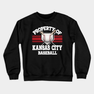 Proud Name Kansas City Graphic Property Vintage Baseball Crewneck Sweatshirt